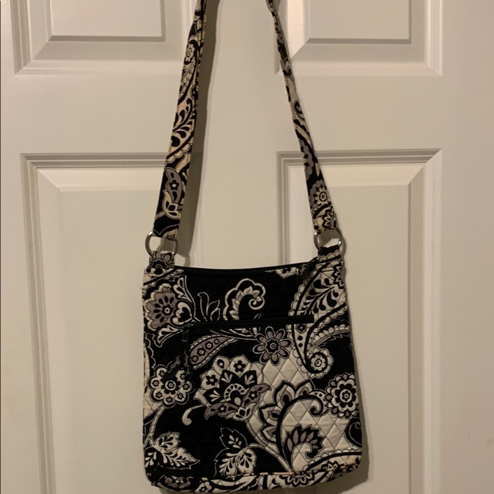 Vera Bradley Black and White Crossbody Bag
